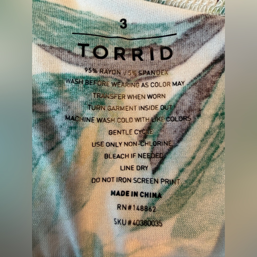 NWT Torrid Super Soft Tropical Print Midi Dress - Torrid Size 3 (22-24, 3X) - Picture 15 of 16